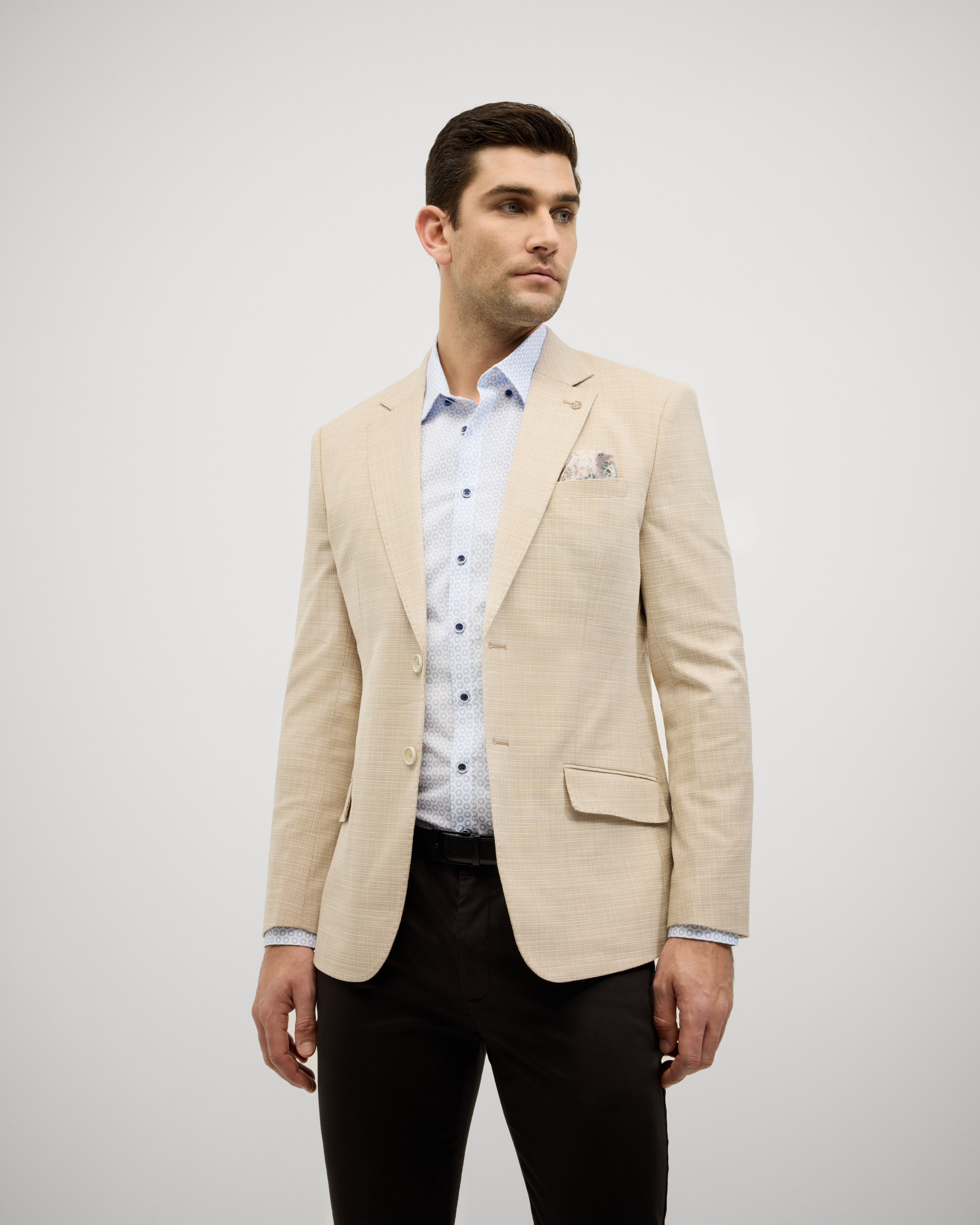 Single Breasted Textured Tailored Blazer | Men's Jackets and Blazers