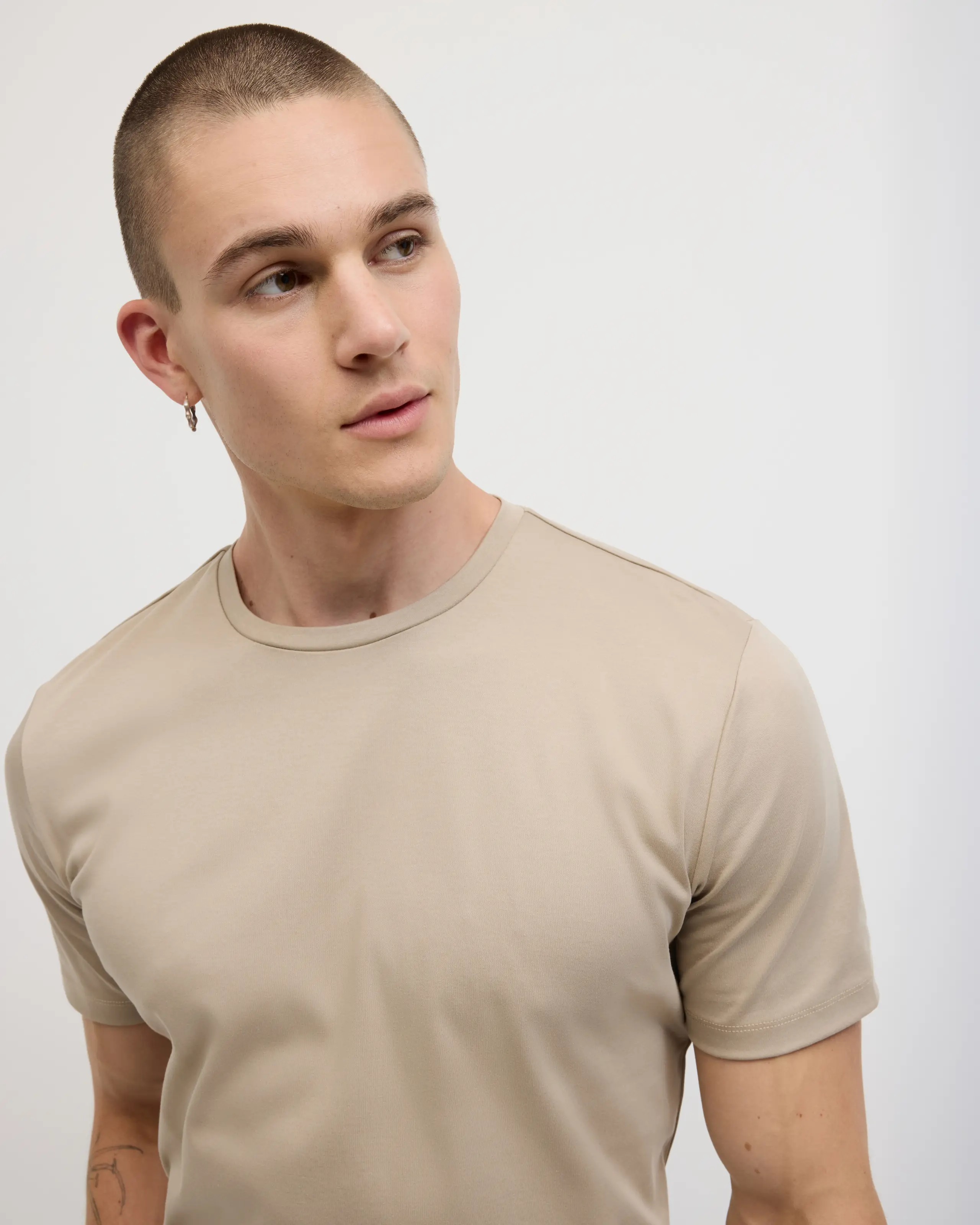 Politix Slim Travel Tee Fawn