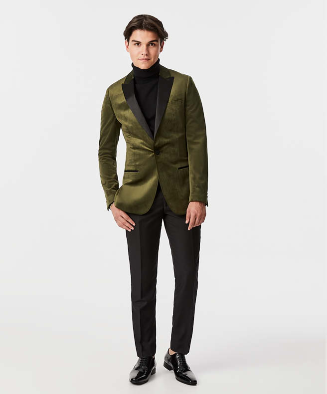 Harvey Petito The New Yorker Politix green velvet tuxedo mobile Harvey Petito The New Yorker Politix green velvet tuxedo mobile