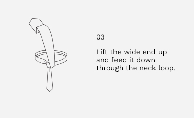 Half Windsor Knot Step 3