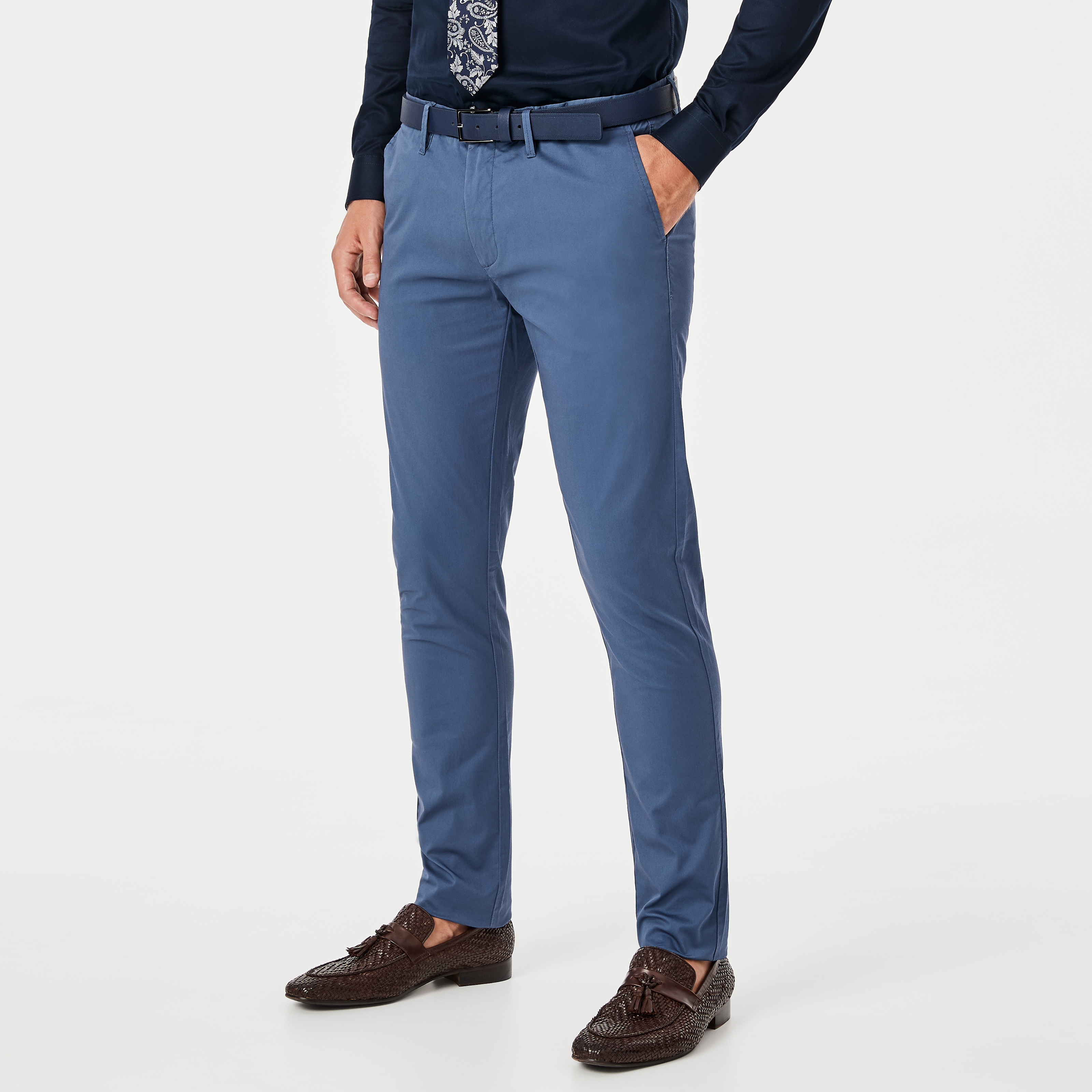 Winsor - Smky Blue - Slim Dress Chinos 