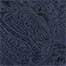 Silk Self Paisley Pocket Square, Navy, swatch