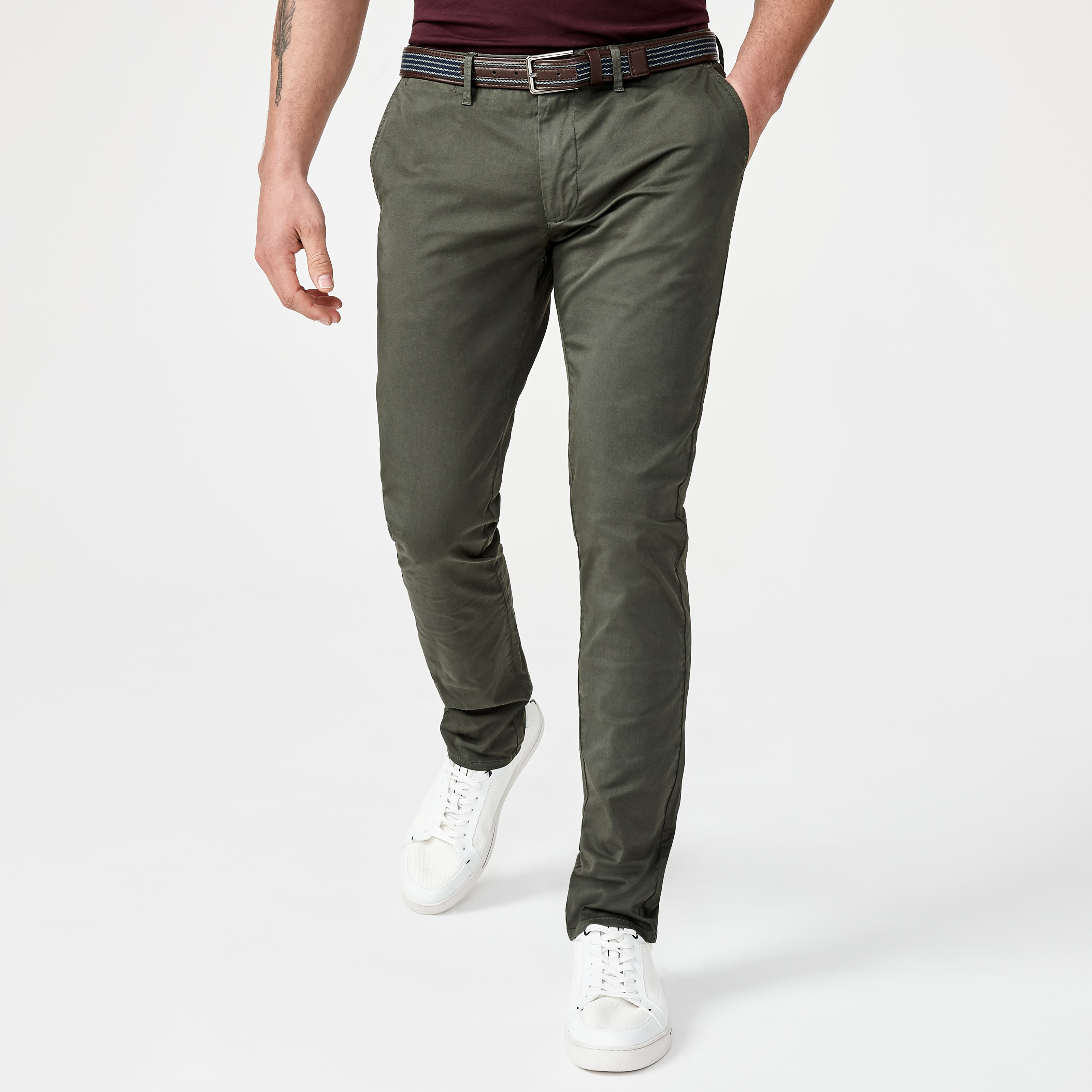 dark khaki chinos