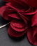 Charly Flower Lapel Pin, Burgundy, swatch