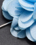 Charly Flower Lapel Pin, Blue, swatch