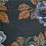Silk Contrast Floral pocket Square, Khaki/Tan, swatch