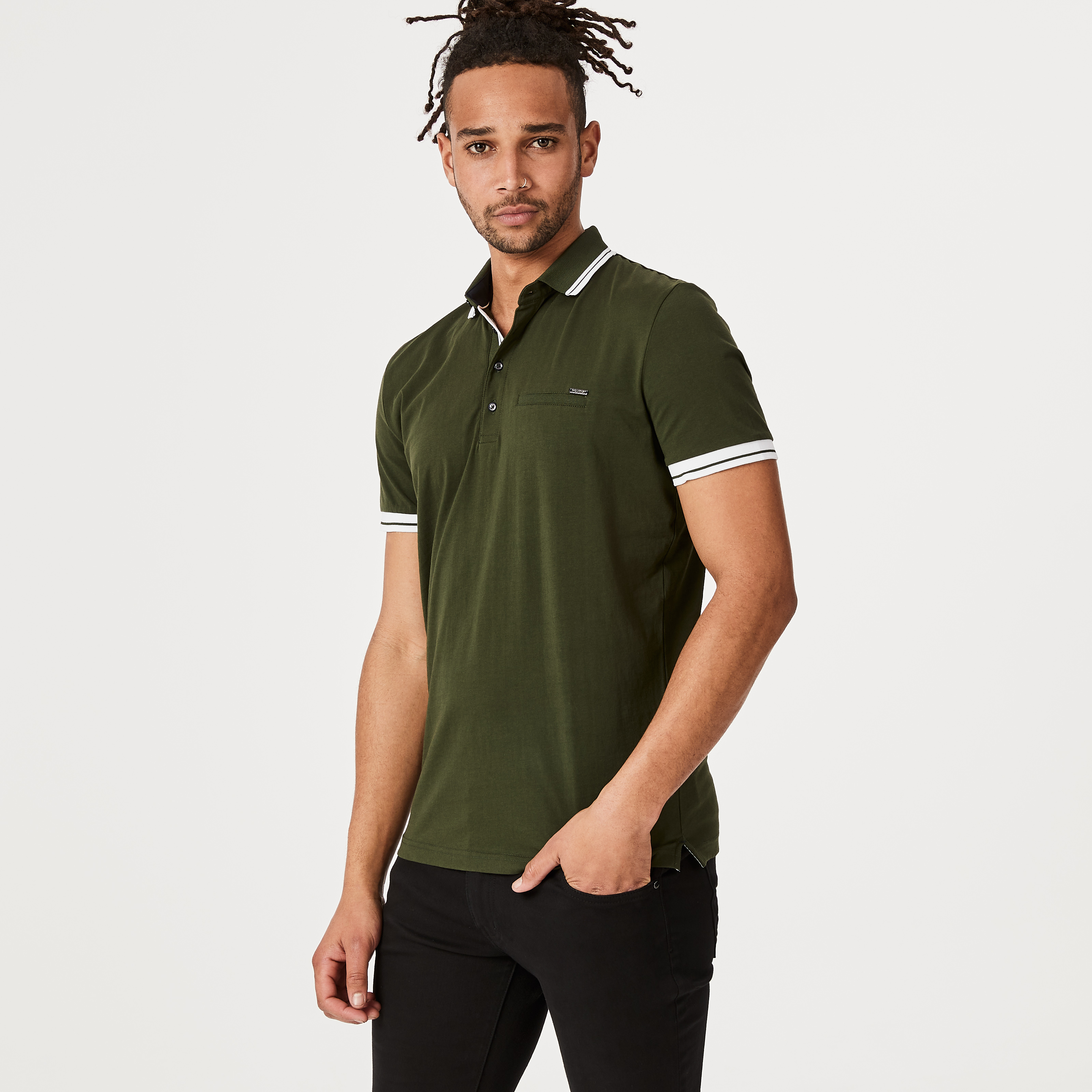 Narka Polo Shirt - Dk Green - Jersey 