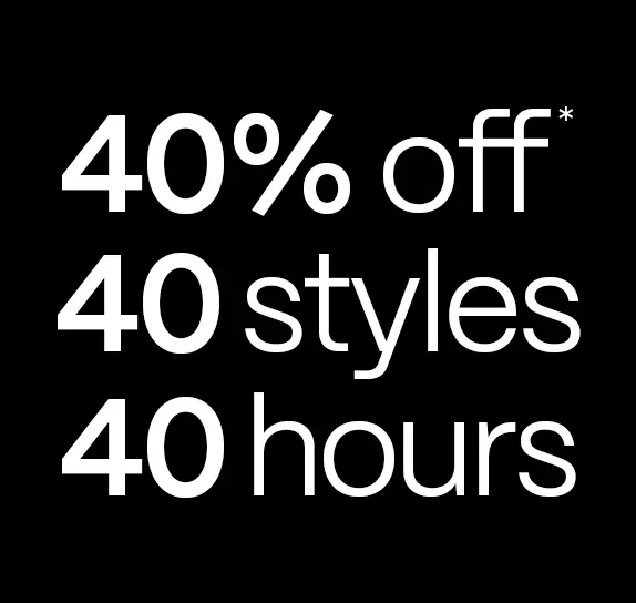 40% off* Selected Styles | Men's Clothing and Accessories | Politix Menswear
